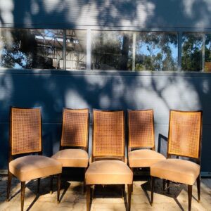 Lote x6 sillas de madera color marrón