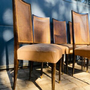 Lote x6 sillas de madera color marrón