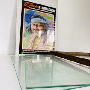 Lote x4 artículos: vidrios, cuadro y otro