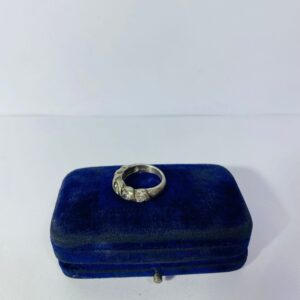 Anillo medio sin fin en plata 925