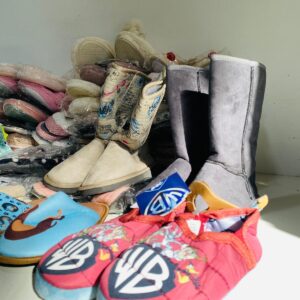 Lote x40 pares de pantuflas: colores y talles varios