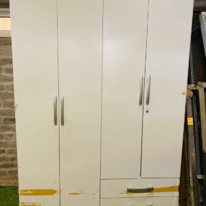 Ropero en MDF 4 puertas, color blanco