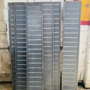 Lote x7 paneles para ganchos, color gris 1,60 x 0,30 m