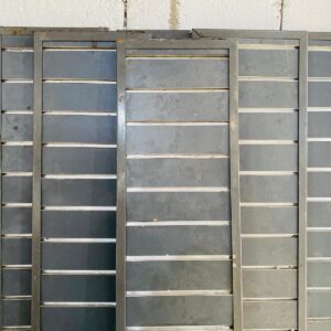 Lote x7 paneles para ganchos, color gris 1,60 x 0,30 m
