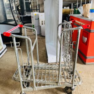 Lote x2 carros metálicos para carga