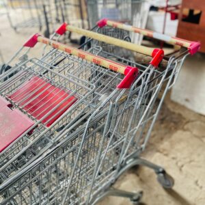 Lote x3 carros de supermercado