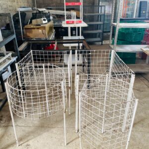 Lote x4 canastos metálicos para ofertas