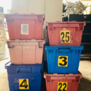Lote x6 cajones de delivery