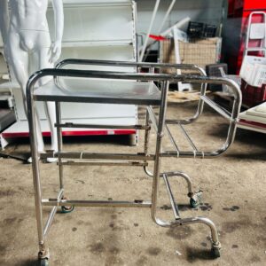 Mesa rodante en acero inoxidable