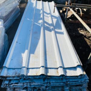 Lote x14 chapas trapecio blancas.