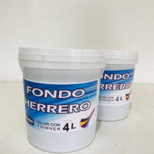 Lote x2 fondo de hierro color negro de 4L