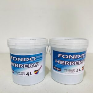 Lote x2 fondo de hierro color negro de 4L