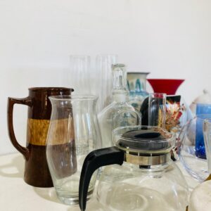 Lote x30articulos: teteras, tazas, floreros, copas y otros