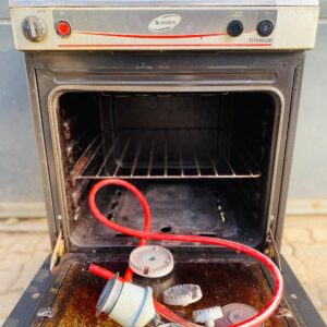 Cocina eléctrica James, con grill y timer