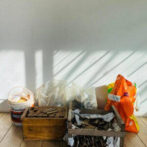 Lote de piso parquet + pastina, portland y otros