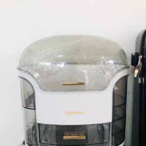 Lote maleta, organizador en plástico: ambos con detalles