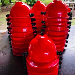 Lote x50 cascos de seguridad con arnes regulable