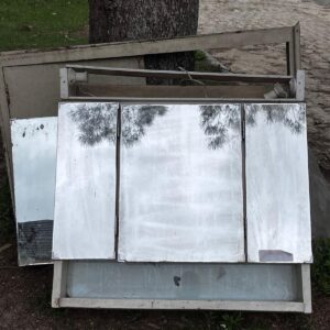 Lote x2 botiquines 3 puertas + marco de ventana