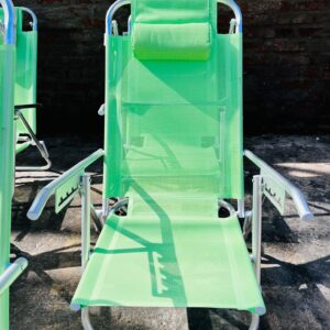 Lote x5 sillas reposeras color verde