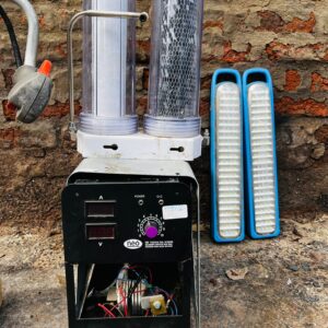 Lote de herramientas: Soldadora, bordeadora, filtro de agua, linternas