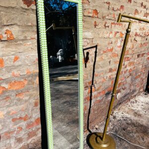 Portátil de pie en bronce + espejo (1,26 x 0,37m)