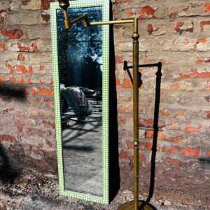 Portátil de pie en bronce + espejo (1,26 x 0,37m)