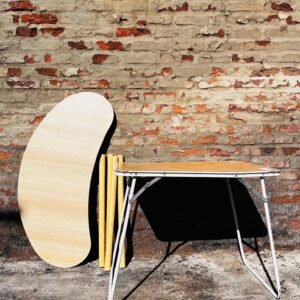 Escritorio desarmado + mesa plegable