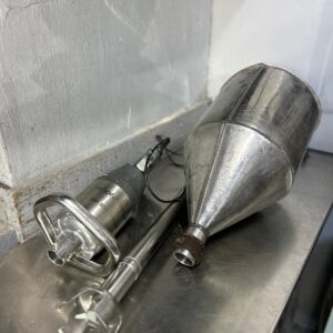 Mixer industrial + tolva de acero inoxidable