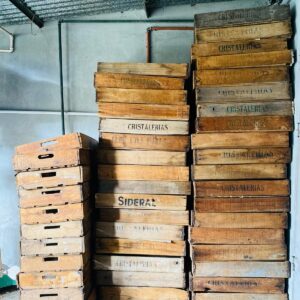 Lote x49 chatas de madera