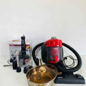 Lote x1 aspiradora + mixer completo + sartén con tapa de vidrio