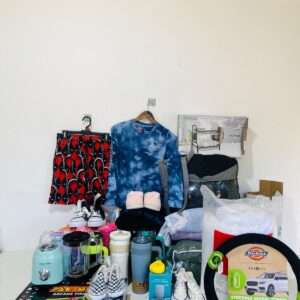 Lote x66 artículos varios: remeras, short, mantas, mixer, kit dentista y otros
