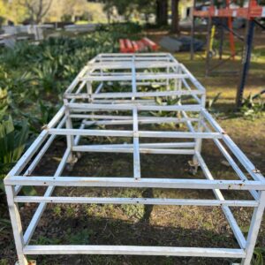 Lote x3 estructuras de mesa rodantes
