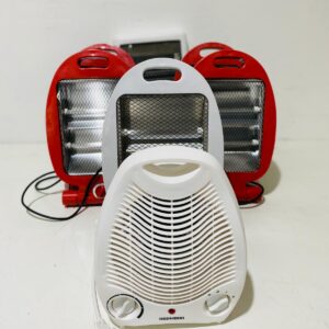 Lote x6 estufas halógenas + caloventilador