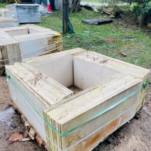 Lote x18 m2 de piedra 80x40 cm