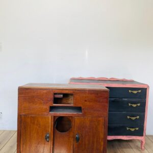 Lote x2: cómoda francesa 4 cajones + mueble 2 puertas