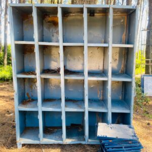 Locker azul en hierro: 20 puertas