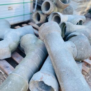 Lote x8 caños en hormigón