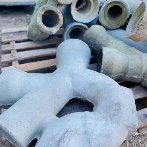 Lote x8 caños en hormigón