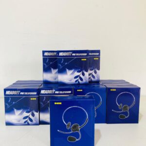 Lote x20 auriculares para teléfono de línea con adaptador