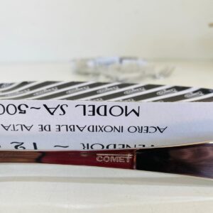 Lote x5 cajas de tenedores en acero inoxidable COMET, x12 unidades