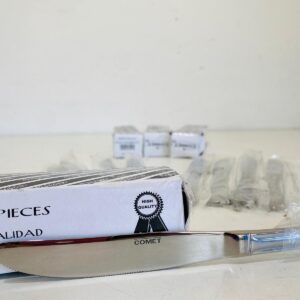 Lote x5 cajas de cuchillos en acero inoxidable COMET, x12 unidades