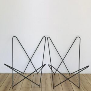 Lote x2 estructuras de banco en hierro