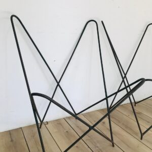 Lote x2 estructuras de banco en hierro