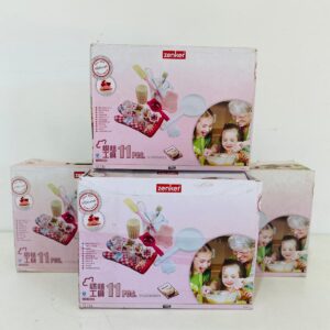 Lote x4 cajas de set repostero, 11 piezas por caja