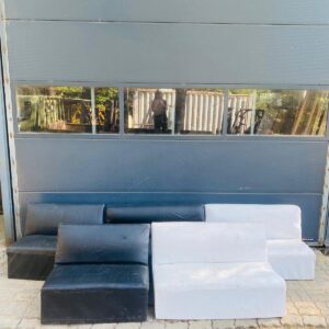 Lote x5 sillones de 2 y 3 cuerpos