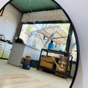 Espejo ovalado 80 cm diámetro, con detalle