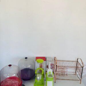 Lote x5: mandolina, dispensador de cereales, escurridor y otros