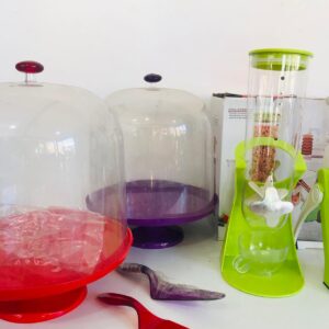 Lote x5: mandolina, dispensador de cereales, escurridor y otros