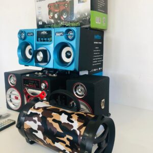 Lote x3: equipo de audio y parlantes