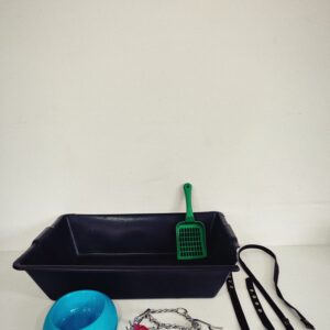 Lote x7 artículos para mascotas: collar, correa, juguete y otros